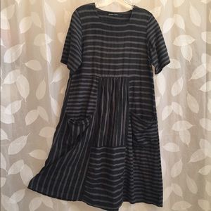 Gudrun Sjoden striped cotton dress